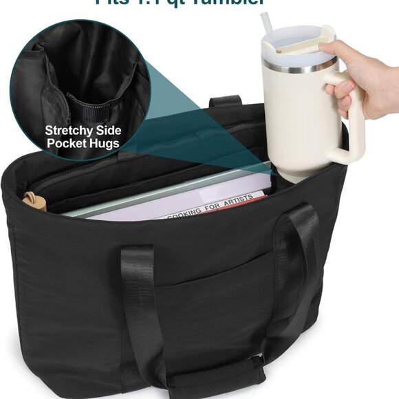 Large Nurse Tote Bag for Women Students - Water-Resistant & Organized Design - Picture 6 of 7